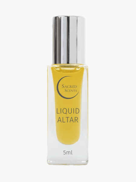 House of Sacred Scents Liquid Altar in branded component on a light gray background